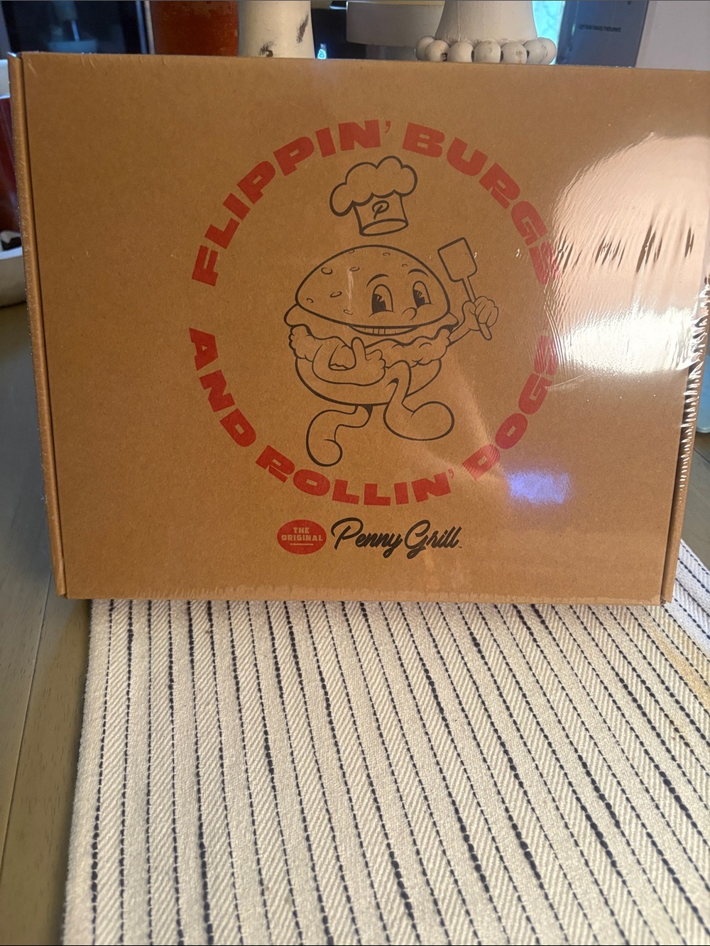 Branded Kraft Serveware Box – Brown with Red Logo